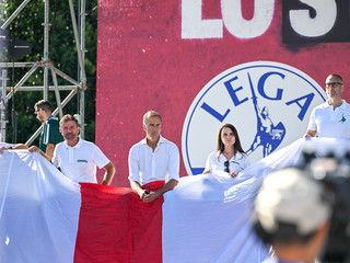 La Lega riunita a Pontida (foto di Alessandro Galbiati) La Lega riunita a Pontida (foto di Alessandro Galbiati)