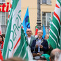 Sauro Rossi ritratto durante il comizio (ph. Merfephoto - Efrem Zanchettin)