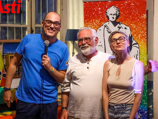 Patrizio Onori con Andrea Olimpi (videomaker) e Barbara Guazzone (Fotografa)