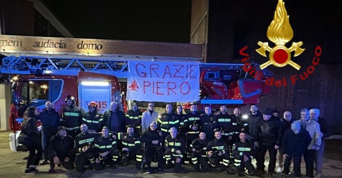 Va in pensione una delle colonne del comando Vigili del fuoco di Asti