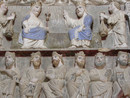 Particolare del grande jubè all'interno della Canonica di Vezzolano Particolare del grande jubè all'interno della Canonica di Vezzolano