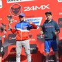 Riccardo Massaza sul podio della mini enduro