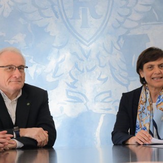 Franco Calcagno e Marina Di Donato in una foto d'archivio