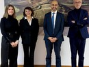 In foto il direttore generale Giovanni Gorgoni con i rappresentanti della Fondazione Astigiana per la Salute del Territorio: Luisa Amalberto, Federica Quinto, Vincenzo Sorisio