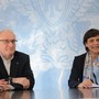 Franco Calcagno e Marina Di Donato in una foto d'archivio