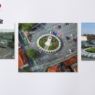 Collage dei render grafici presentati durante l'incontro