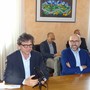 Il presidente della Provincia Luca Robaldo con il presidente di Cogesi Emanuele Di Caro