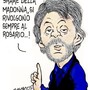 La vignetta di Danilo Paparelli sul ritorno di Fiorello sulla rete ammiraglia Rai
