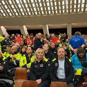 La Protezione Civile Piemonte all'udienza di fine Giubileo con il Papa La Protezione Civile Piemonte all'udienza di fine Giubileo con il Papa