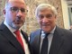 Rasero con il ministro degli Esteri Antonio Tajani