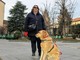 Renata Sorba con il suo cane guida Renata Sorba con il suo cane guida
