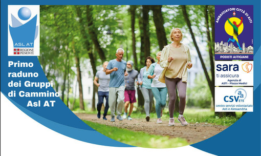 Diecimila passi di salute: ad Asti la prima camminata aperta a tutti