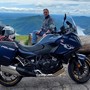 Perissinotto con la sua amata motocicletta