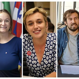 Nel collage fotografico, da sinistra: Alice Ravinale, Vittoria Briccarello e Mauro Bosia
