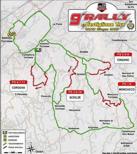 Strade chiuse per il 12° slalom Bubbio-Cassinasco e il 9° rally di Castiglione Torinese [ALLEGATI]