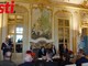 Immagini della presentazione dei lavori di restauro del Salone