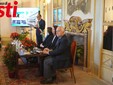 Immagini della presentazione dei lavori di restauro del Salone