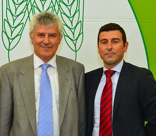 Marco Reggio (a sinistra) e Diego Furia, rispettivamente presidente e direttore di Coldiretti Asti