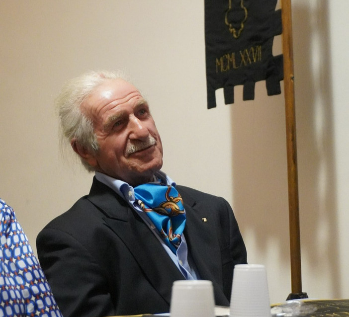 Renato Magari durante l'ultima visita a Legnano Renato Magari durante l'ultima visita a Legnano