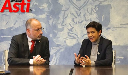 il sindaco Maurizio Rasero con il questore Marina Di Donato