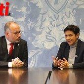 il sindaco Maurizio Rasero con il questore Marina Di Donato il sindaco Maurizio Rasero con il questore Marina Di Donato