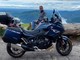 Perissinotto con la sua amata motocicletta