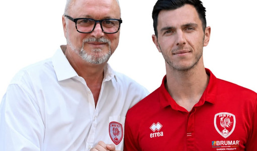 Moreo con Bruno Scavino, presidente dell'Asti Moreo con Bruno Scavino, presidente dell'Asti