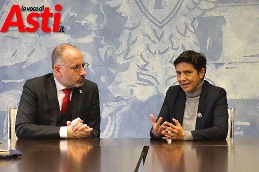 il sindaco Maurizio Rasero con il questore Marina Di Donato