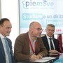Il sindaco Rasero alla firma con il presidente Cirio