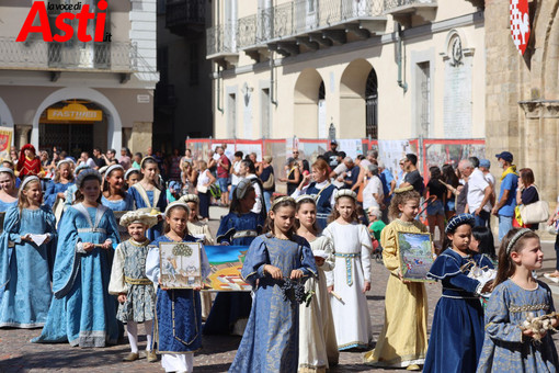La sfilata dei bambini il sabato del Palio