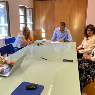 Le delegazioni al lavoro