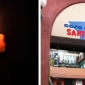Un'immagine relativa l'attacco avvenuto nella notte e, nel riquadro di destra, la Casa del Popolo