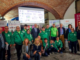 Foto di gruppo post donazione al GSH Pegaso