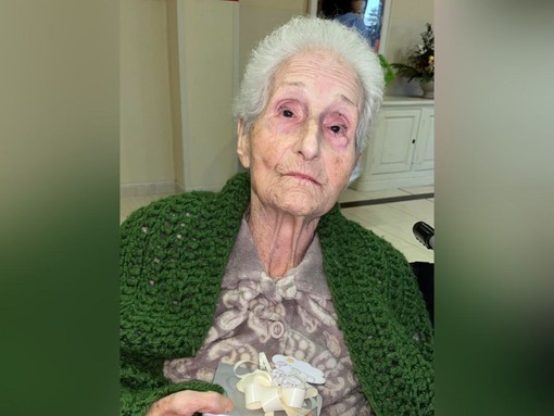 La signora Susanna Ferraris, vedova Quaglia (immagine tratta dal profilo Facebook della figlia Ausilia)