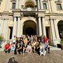 Foto di gruppo, al Santuario di Crea