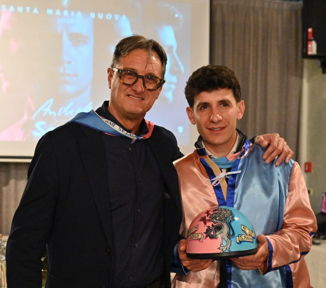 Sanna con il rettore Piermatteo Ponzone