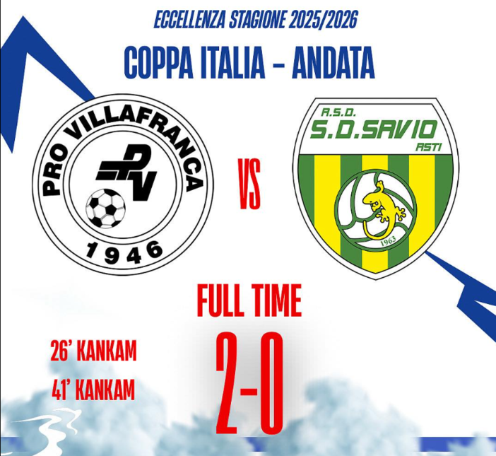 Doppietta di Kankam, la Pro Villafranca vince il derby di Coppa