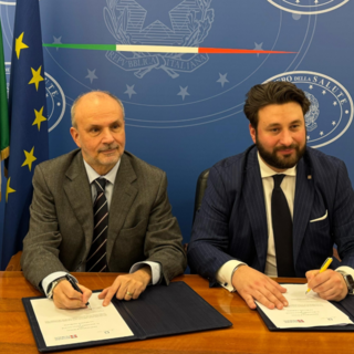 L'assessore Riboldi con il ministro della Sanità Orazio Schillaci