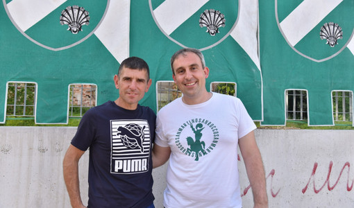 Dino Pes con il rettore Pier Paolo Squillia