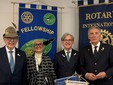 Nella foto, da sinistra: Giorgio Gianuzzi presidente ANA Sezione di Asti, Anna Maria Gianuzzi responsabile rapporti Rotary-Lions, Luigi Gentile Governatore Rotary Distretto 2032 e Antonio Abate (presidente FRA)