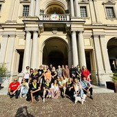 Foto di gruppo, al Santuario di Crea