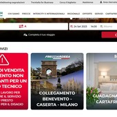 L'avviso che campeggia da ore sull'home page del sito di Trenitalia