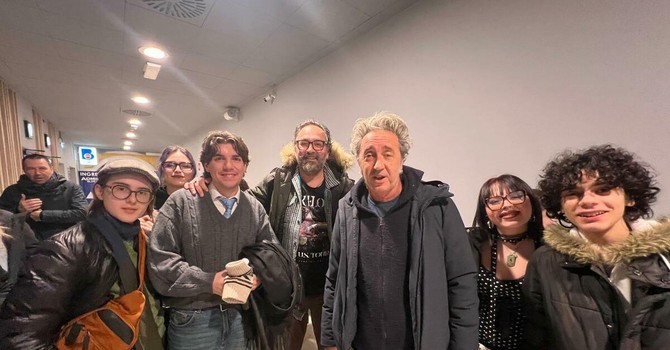 Gli studenti del Liceo Artistico con Paolo Sorrentino