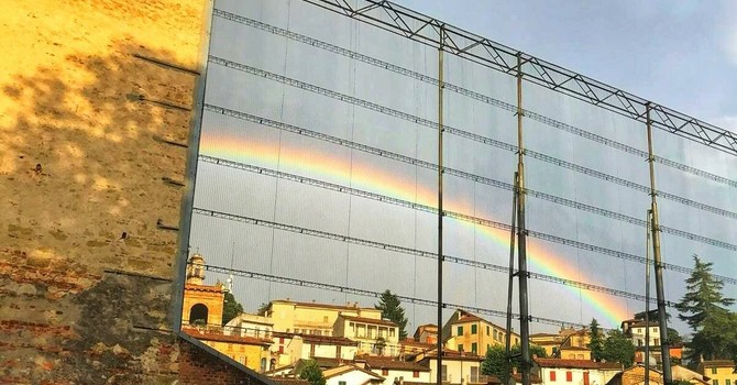 Lo sferisterio di Vignale che ospiterà la finalissima di tamburello