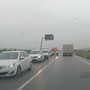 La coda dovuta all'incidente in tangenziale