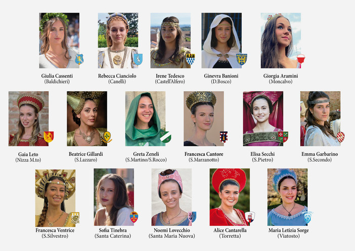 Le 16 damigelle in gara