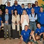 Foto di gruppo con la sindaca di Cantarana Roberta Franco e il vicesindaco di Ferrere Federico Pino