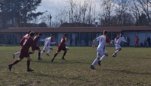 Un immagine del match vinto dal Moncalvo Un immagine del match vinto dal Moncalvo