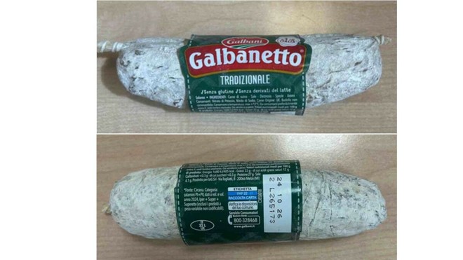 Richiamo per il salame Galbanetto, controlli in corso su due lotti Richiamo per il salame Galbanetto, controlli in corso su due lotti