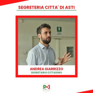 Il Segretario del PD di Asti, Andrea Giarrizzo